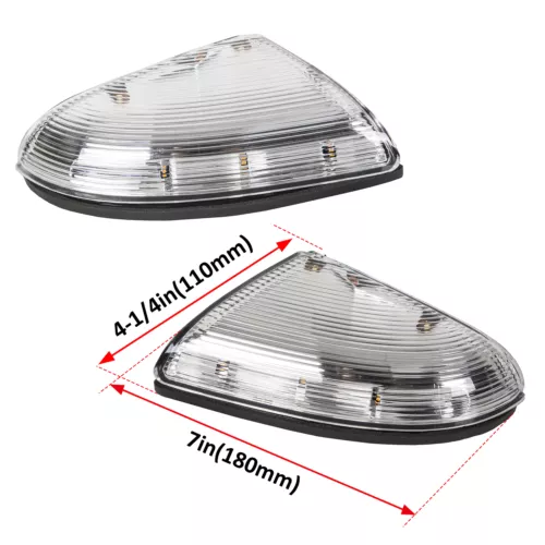 Front Driver & Passenger Mirror Turn Signal For 09-14 Dodge Ram 1500 &10-14 2500 - Picture 2 of 8