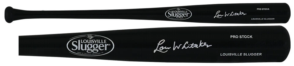 Lou Whitaker Signed Louisville Slugger Pro Stock Black Baseball Bat - (SS COA) - Image 2 of 2
