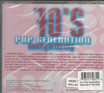 70's Pop Generation CD -  Dancing in the City    Brand New   17 Tracks on Disky