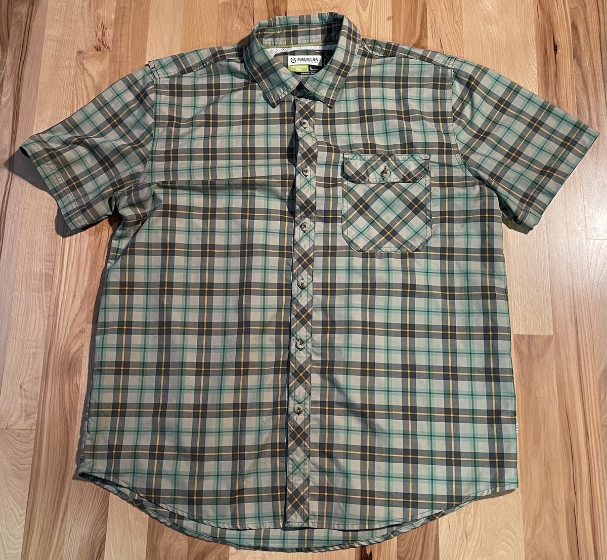 Chemise Magellan Adventure Gear Homme – Verte, Taille L – Décontractée