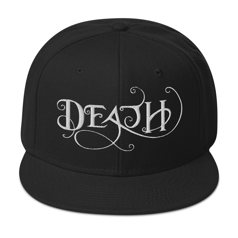 Whimsical Death - This is the End Embroidered Flat Bill Cap Snapback Hat