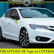 2013-2018 2019 2020 2021 2022  Acura ILX Sedan GLOSS BLACK ABS Mirror COVERS