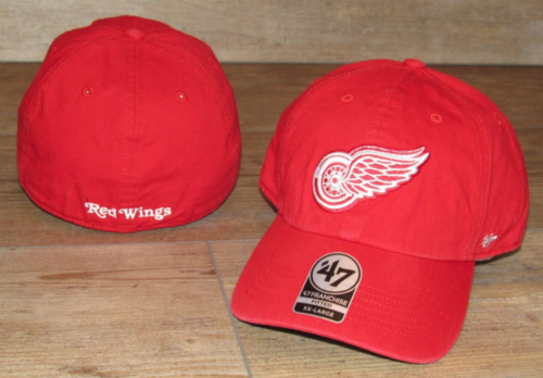 Detroit Red Wings '47 Franchise Red $35 Cotton Fitted Hat Cap size Men's XXL - Picture 1 of 2