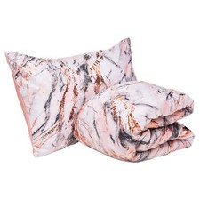 Metallic Marble Comforter Bedding Set, Twin/Twin XL, Rose Gold