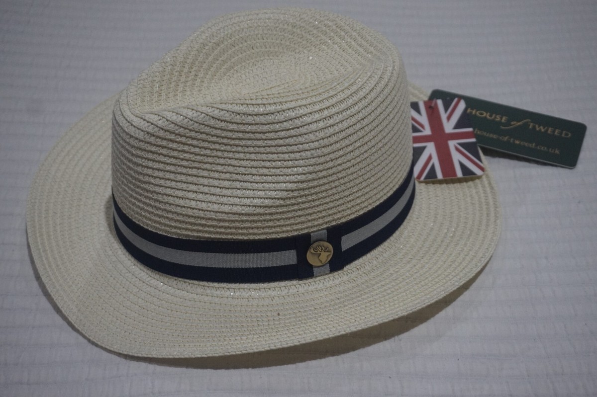 HOUSE OF TWEED PANAMA HAT SUN HAT MEN / LADIES - SIZE 59CM  display picture 3