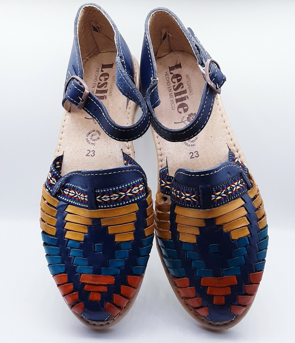 Authentic Mexican Leather Sandals Huaraches mary jane handmade womens Size 6 | eBay