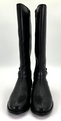 Frye Melissa Belted Tall Women's Size Black Leather Boots