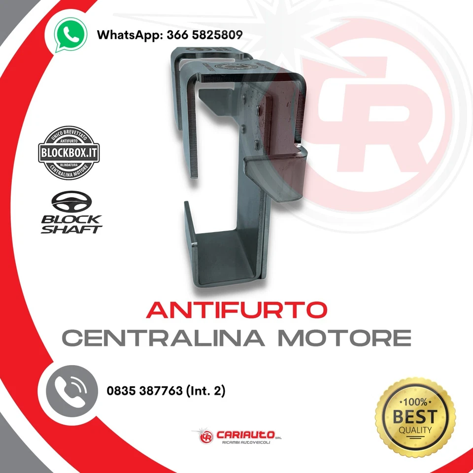 ANTIFURTO Per Protezione Centralina AUTO STEEL MONSTER 4mm CON PRESE SUPERIORI - Imagen 2 de 4