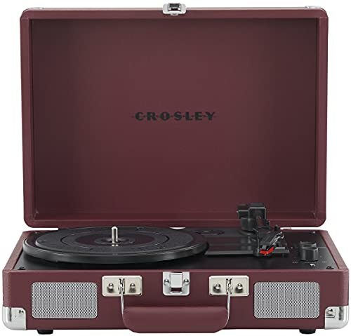 Crosley CR8005F-BU Cruiser Plus Vintage 3-Speed Bluetooth in/Out Suitcase Tur | eBay