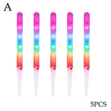 Led Light Up Cotton Candy Cones Colorful Glowing Marshmallow Sticks Impermeab::'
