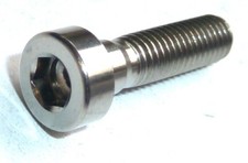 M5X20 5mm  TITANIUM LOW SHALLOW  HEAD SOCKET CAP HEAD SCREW Ti GR5 RACE SPEC