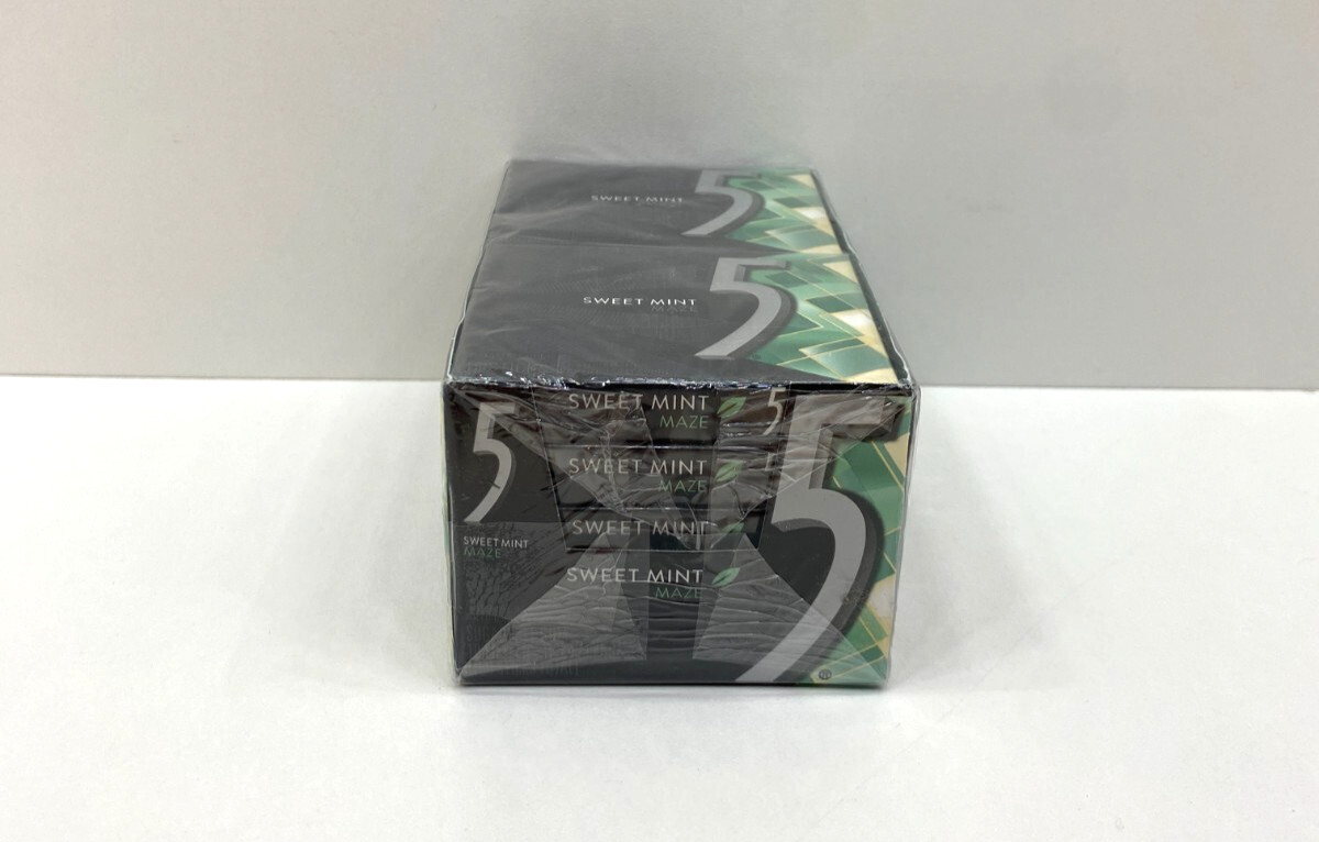 NEW Wrigley's 5 Sweet Mint Maze Slim Pack Gum 10 Packs 15 Sticks Per Pack 12/25