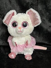 Ty Beanie Boo "NINA" Ballerina Mouse 6" Small Stuffed Toy 2021 No Hang Tags 