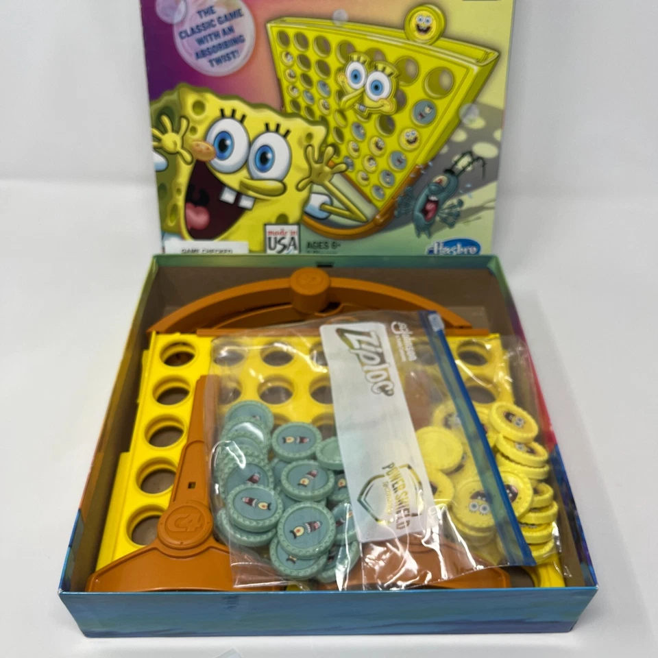 Bob Esponja Calça Quadrada Connect 4 Jogo - 2014 - LEIA - Imagem 2 de 4