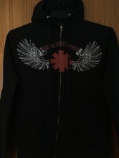 Red Hot Chili Peppers - Black Hoodie- Full Zip/Drawstring/Pockets/S/Cotton Blend
