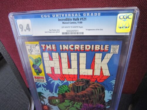 Incredible Hulk #121 CGC 9.4 - 1969, 1st appearance of the Glob
