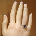 14k white gold .48ct VS G diamond lab created opal mosaic gemstone ring 3.4g 8 — photo 8