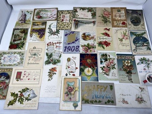 Vintage Early 1900's Big Lot of 600+ Postcards Holiday Christmas Birthday Easter - Picture 7 of 14