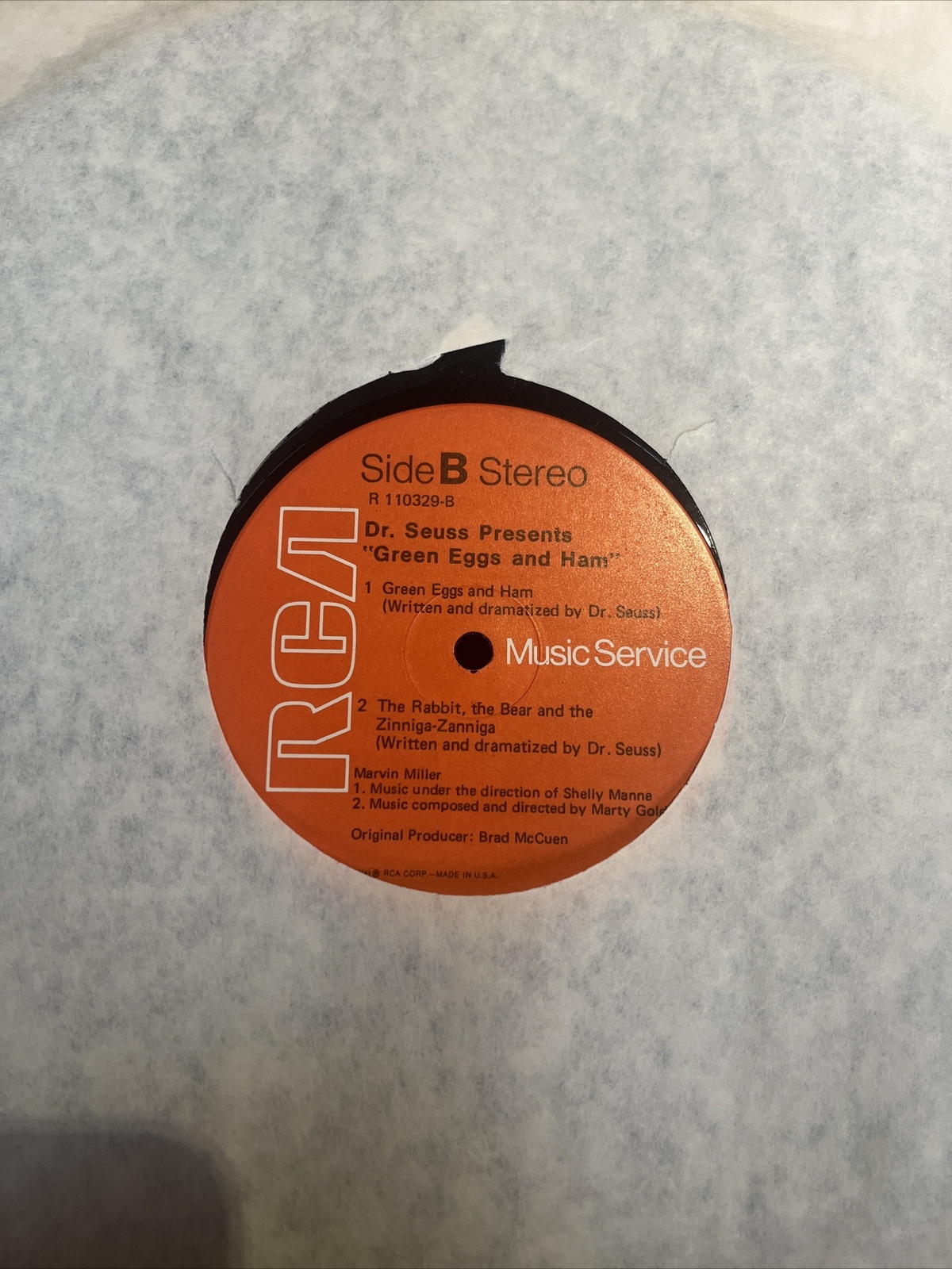 SAOLA Dr. Seus Vinyl Record (Green Eggs & Ham & Fox In Socks) (Record Only)