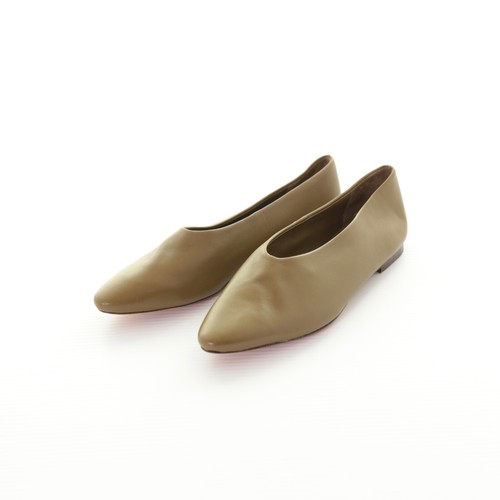 NWOT Vince Behati Olive Green Almond Toe Slip On Ballerina Flats Shoes Womens 7M - Picture 3 of 9