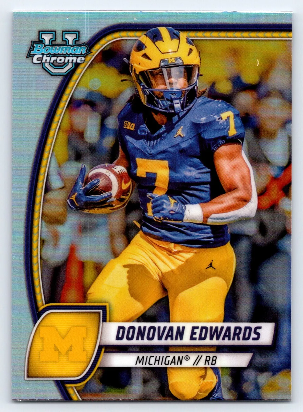 Donovan Edwards trading card