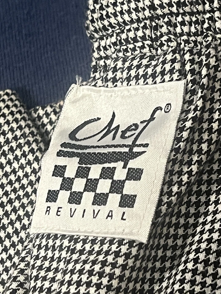 Chef Revival Pants Unisex Size Regular Houndstooth Kitchen Uniform 100% Cotton - Image 3 of 4