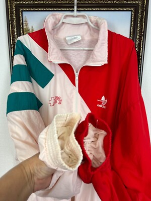 Vintage 90's Adidas Switzerland Football Jacket Soccer Track Top