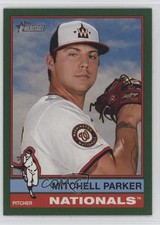 2025 Topps Heritage Dark Green Border Mitchell Parker #311 0kz8