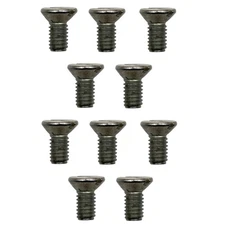 Ten (10) 21M7194 Bed Knife M6-1.0 Flat Screws For John Deere Tractor Dozer Mower