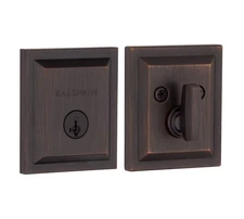 Baldwin Prestige Deadbolt Lock SmartKey 380SLB11PS, Venetian Bronze