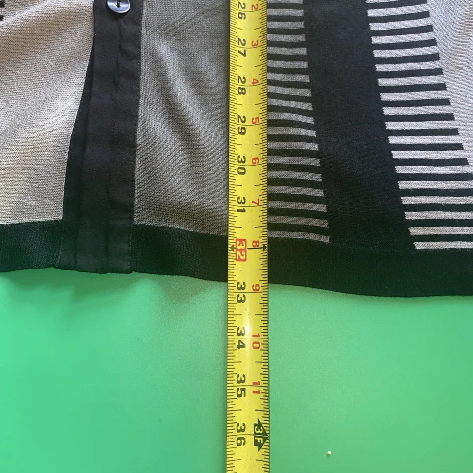 Camisa masculina Inserch XL preta e cinza manga longa botão frontal - Imagem 4 de 4