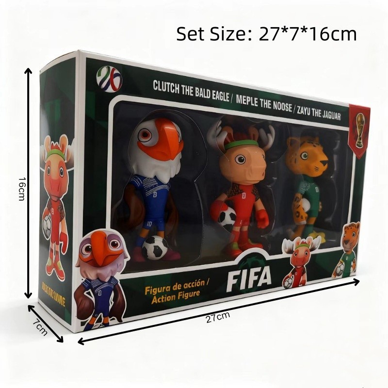 Fifa World Cup 2026 mascots figurine World Cup Trophy Sports