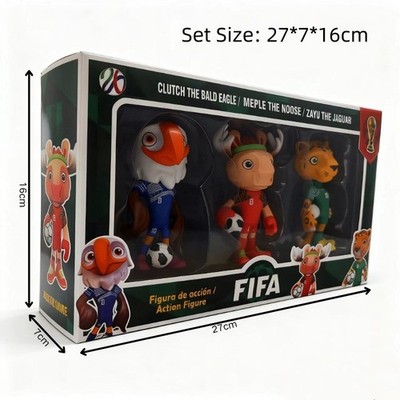 Fifa World Cup 2026 mascots figurine World Cup Trophy Sports