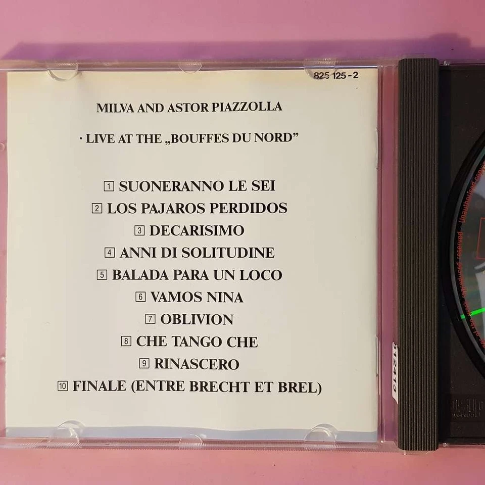 MILVA & ASTOR PIAZZOLLA Live At The Bouffes Du Nord FULL SILVER EX/EX (CD) - Bild 2 von 4