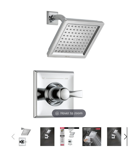 NEW Delta DRYDEN Monitor&reg; 14 Series Shower Trim In Chrome- T14251