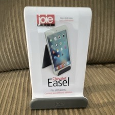 Joie Easel Desktop Stand Universal White Gray Non-Skid Base, tablet iPad stand