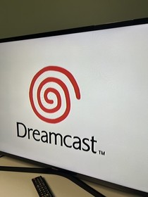 Sega Dreamcast Console with 2 Controllers & Cables with one vmu + one game. 