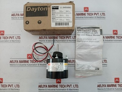 DAYTON 3M549BG Luft-Über Motor 1/30HP 1550RPM 2-Gang 115V