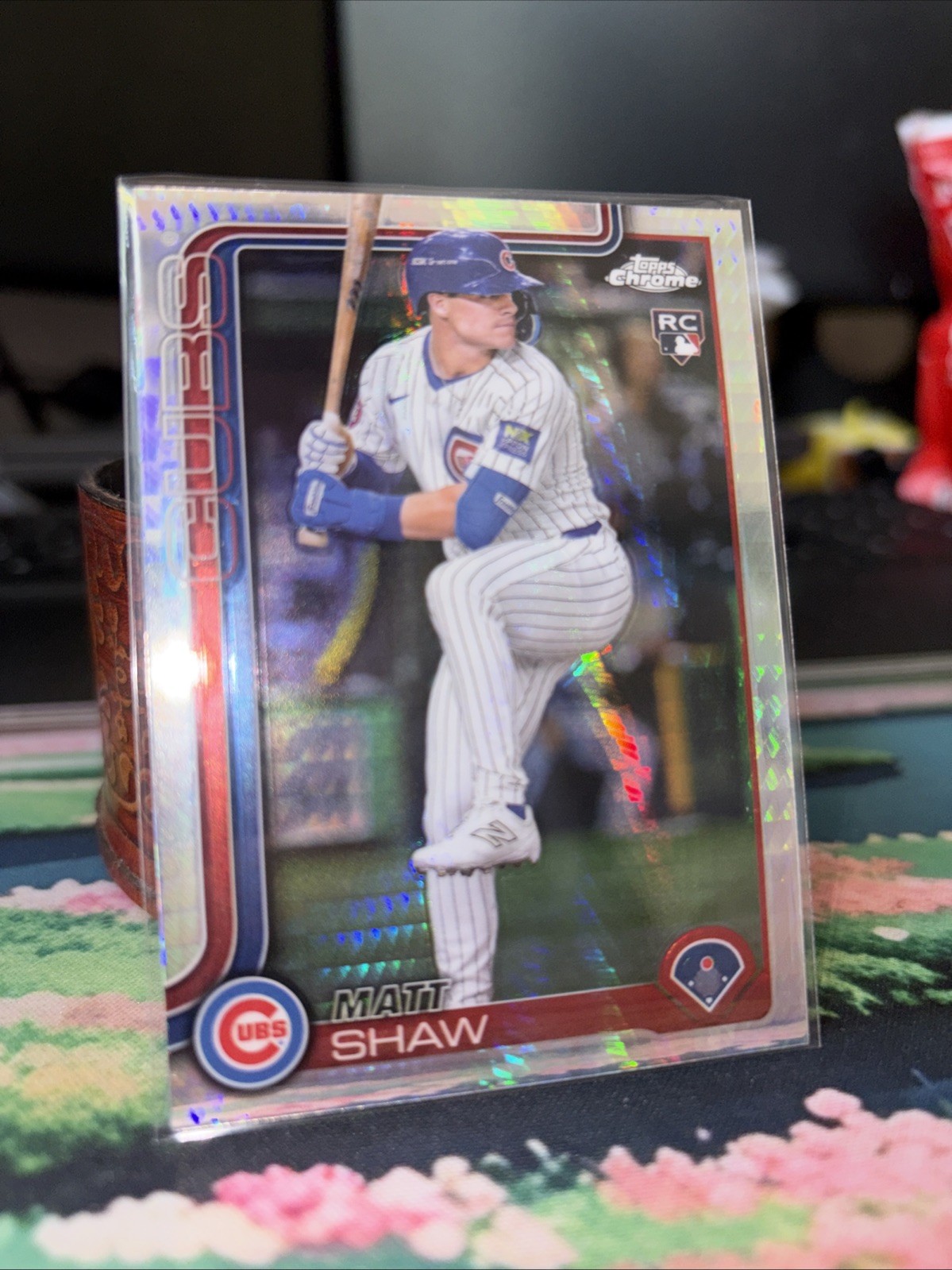 2025 Topps Chrome - Matt Shaw #219 Prism Refractor (RC)