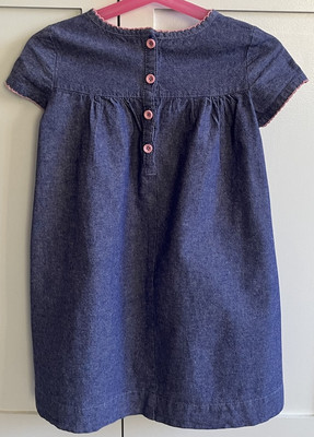 mini boden denim dress Girls 4-5Y Soft Cotton 4T - 5T Balboa Surf Club | Size:3X Small ALL DRESSES Kids dresses up sleeves