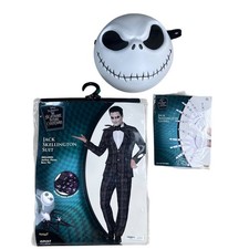 Disney Jack Skellington Adult Costume Mask Gloves Nightmare Before Christmas