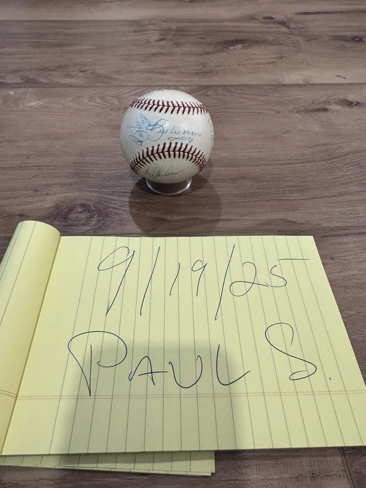 1970s/80’s Boston Red Sox Multi-Signed Baseball – 9 Autos - Image 2 of 4