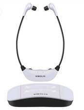 SIMOLIO Wireless TV Headphones with 2.4G Digital Transmitter Charging Dock