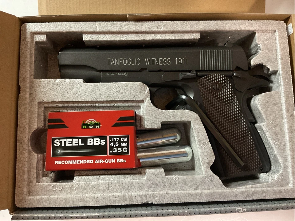 Cal. Tanfoglio Witness 1911 CO2 .177 Pistola Blowback BB - Imagem 2 de 4