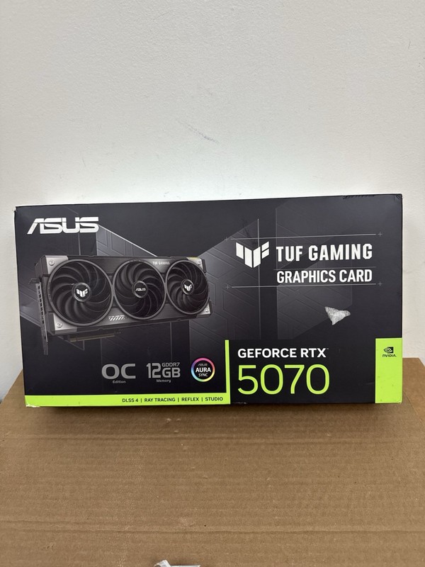 ASUS NVIDIA GeForce RTX 5070 TUF Gaming OC 12GB GDDR7 Graphics Card New Open Box