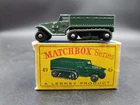 Vintage Original Boxed Lesney Matchbox #49 Army Half Track Mark III HARD TRACKS
