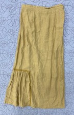 Bodil Linen Skirt Womens M Brown Pull On Maxi Lagenlook Boho Hippie Minimalist