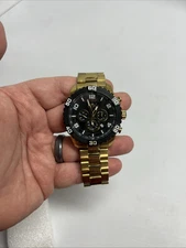 Invicta Men’s Pro Diver Watch Gold With Black Dial Model # 25982 Works.  13