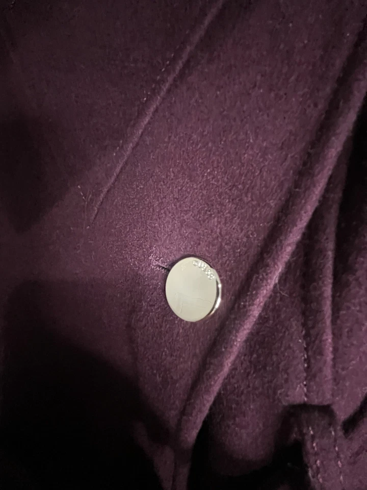 Talla M, Abrigo Guess Vintage Doble Pecho Mujer Guisante Con Cinturón Foto 3 de 4