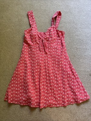 Francesca s Boutique Poppy Floral Sundress With Cute Tie Knot. Size Medium EUC